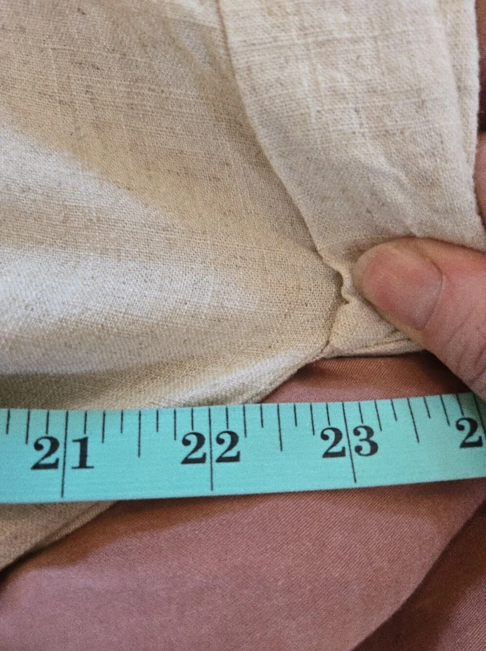 Dex | Cream Lightweight Viscose & Linen Blend Dress, Size S - Picture 6 of 10